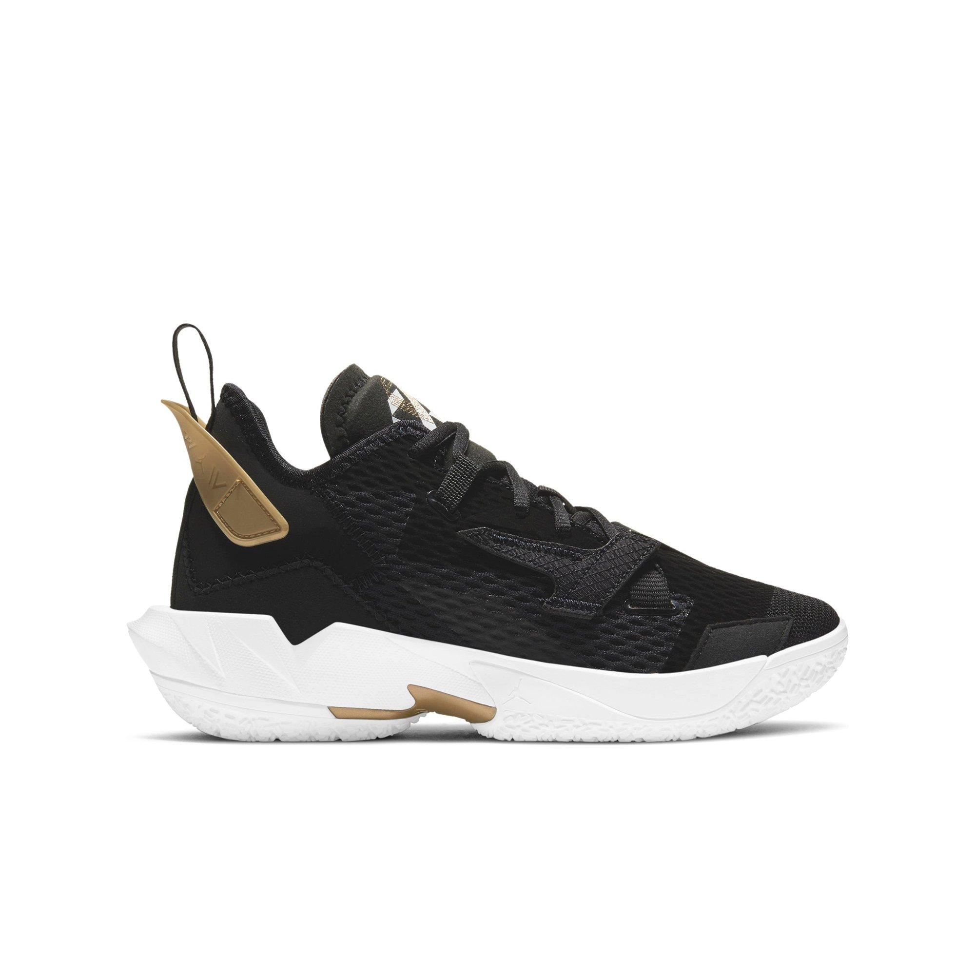 Jordan "Why Not?" Zer0.4 "Black/Metallic Gold" Grade School Kids